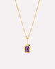 Solid Gold Amethyst Green Sapphire Blue Topaz White Sapphire Semi Precious Stones Pendant Necklaces For Women Ana Luisa Heirloom Necklace Amethyst