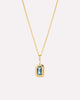 Solid Gold Amethyst Green Sapphire Blue Topaz White Sapphire Semi Precious Stones Pendant Necklaces For Women Ana Luisa Heirloom Necklace Blue Topaz