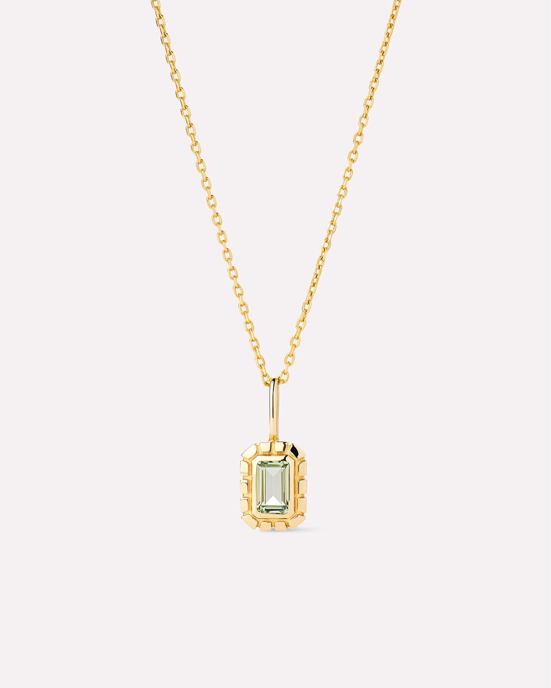 Solid Gold Amethyst Green Sapphire Blue Topaz White Sapphire Semi Precious Stones Pendant Necklaces For Women Ana Luisa Heirloom Necklace Green Sapphire