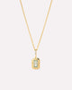 Solid Gold Amethyst Green Sapphire Blue Topaz White Sapphire Semi Precious Stones Pendant Necklaces For Women Ana Luisa Heirloom Necklace Green Sapphire