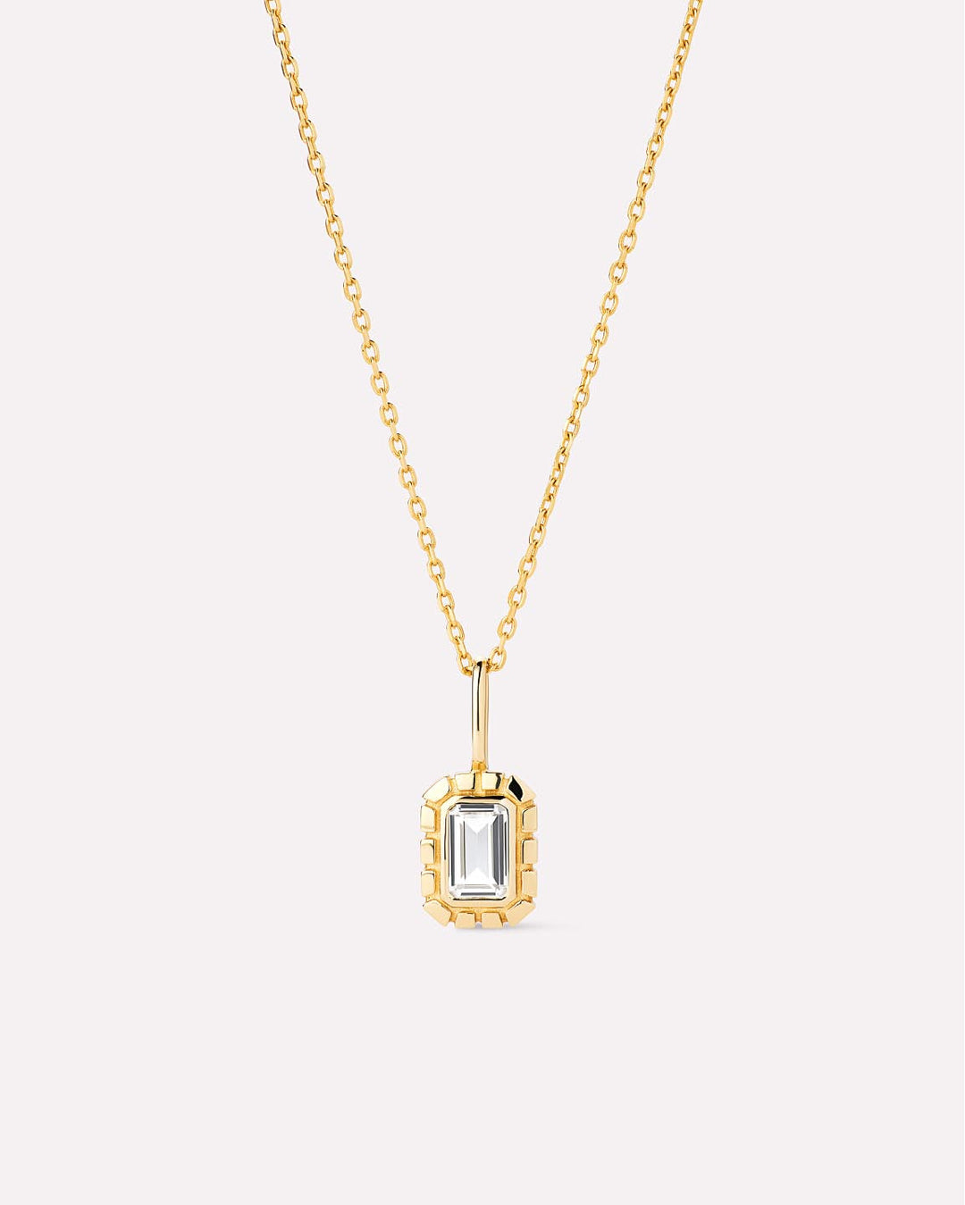 Solid Gold Amethyst Green Sapphire Blue Topaz White Sapphire Semi Precious Stones Pendant Necklaces For Women Ana Luisa Heirloom Necklace White Sapphire