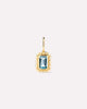 Solid Gold Amethyst Green Sapphire Blue Topaz White Sapphire Semi Precious Stones Pendants Necklace Charms For Women Ana Luisa Heirloom Charm Blue Topaz