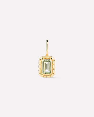 Solid Gold Amethyst Green Sapphire Blue Topaz White Sapphire Semi Precious Stones Pendants Necklace Charms For Women Ana Luisa Heirloom Charm Green Sapphire
