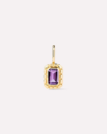 Solid Gold Amethyst Green Sapphire Blue Topaz White Sapphire Semi Precious Stones Pendants Necklace Charms For Women Ana Luisa Heirloom Charm Amethyst