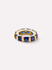 Solid Yellow Gold - Blue Sapphire Zeno Charm
