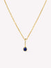 Solid Gold Blue Sapphire Spring Ring Clasp Birthstone Pendant Necklaces For Women Ana Gold Birthstone Necklace_39E712E7 8400 4Bb0 B829 A398Af74F7E8