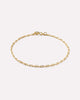 Solid Yellow Gold - Mini Anchor Chain Bracelet