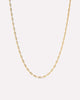 Solid Yellow Gold - Mini Anchor Chain Necklace