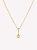 Solid Yellow Gold - Birthstone Necklace