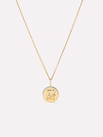 Solid Yellow Gold - NYC Charm Necklace