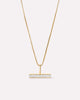 Solid Gold Diamond Fine  Pendant Necklaces For Women Ana Luisa Diamond Toggle Charm Necklace