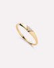 Solid Gold Diamond Fine Band Rings For Women Ana Luisa Trillion Diamond Signet Ring