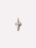 Gold Charms - Gold Diamond Cross Welding Charm