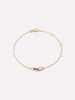 Solid Yellow Gold - Diamond Link Bracelet