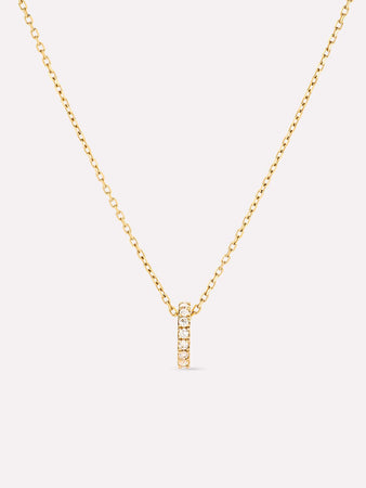 Solid Yellow Gold - Diamond Aurora Necklace