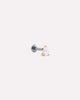 Solid Yellow Gold - Diamond Pear Flatback Single Stud