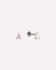 Solid Yellow Gold - Diamond Pear Flatback Studs