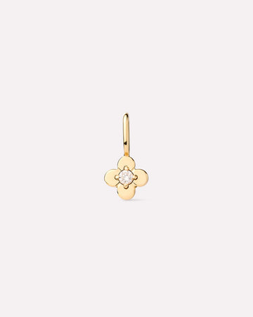 Solid Gold Diamond Solid Bloom Fine Green Flower Pendants Necklace Charms For Women Ana Luisa Gold Mini Flower Charm Diamond