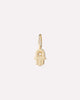 Solid Yellow Gold - Diamond Hamsa Charm