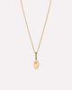 Solid Yellow Gold - Diamond Hamsa Necklace