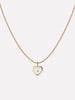 Solid Gold Diamond Spring Ring Clasp Love Pendant Necklaces For Women Ana Luisa Heart Floating Diamond Necklace