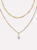 Diamond Necklace - Gold Diamond Layered Necklace