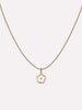 Solid Gold Diamond Spring Ring Clasp Pendant Necklaces For Women Ana Luisa Flower Floating Diamond Necklace