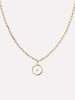 Solid Gold Diamond Spring Ring Clasp Pendant Necklaces For Women Ana Luisa Gold Floating Diamond Large Necklace