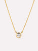 Solid Gold Diamond Spring Ring Clasp Pendant Necklaces For Women Ana Luisa Gold Medium Diamond Necklace