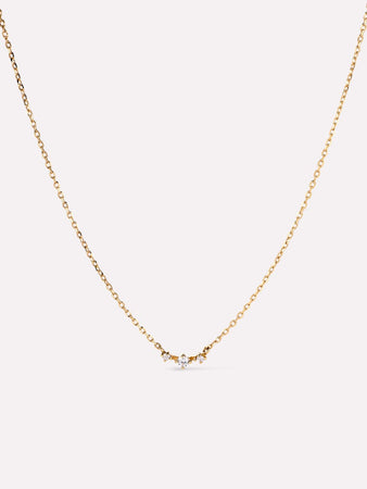Diamond Necklace - Triple Diamond Necklace
