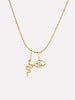 Solid Gold Diamond Spring Ring Clasp Spiritual Evil Eye Snake Pendant Necklace For Women Ana Luisa Lucky Charm Necklace