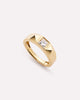 Solid Yellow Gold - Diamond Equinox Ring