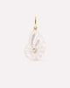 Solid Yellow Gold - Mother of Pearl Shell Charm
