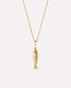 Solid Yellow Gold - Gold Fish Necklace