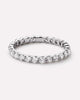 Solid White Gold - Eternity Diamond Ring (1 ctw)