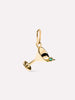 Solid Yellow Gold - Emerald Martini Charm