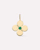 Solid Gold Emerald Solid Bloom Fine Green Flower Pendants Necklace Charms For Women Ana Luisa Gold Flower Charm Emerald