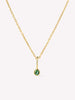 Solid Yellow Gold - Birthstone Necklace