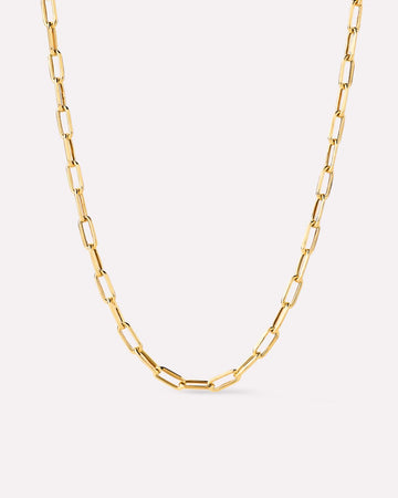 Solid Gold Fine Chain Necklaces For Women Ana Luisa Medium Paperclip Necklace
