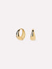 Solid Yellow Gold - Tapered Mini Huggie Hoops
