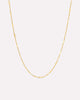 Solid Yellow Gold - Singapore Chain Necklace