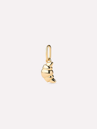 Solid Yellow Gold - Mini Croissant Charm