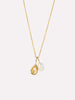 Solid Yellow Gold - Oyster Charm Necklace