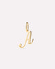 Solid Yellow Gold - Script Letter Charm