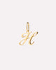 Solid Yellow Gold - Script Letter Charm