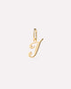 Solid Yellow Gold - Script Letter Charm