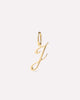 Solid Yellow Gold - Script Letter Charm