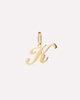 Solid Yellow Gold - Script Letter Charm