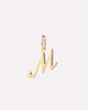 Solid Yellow Gold - Script Letter Charm