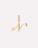 Solid Yellow Gold - Script Letter Charm